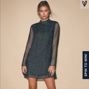 Lulus long sleeve shift dress